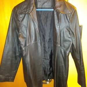 Women's Light Leather Coat
